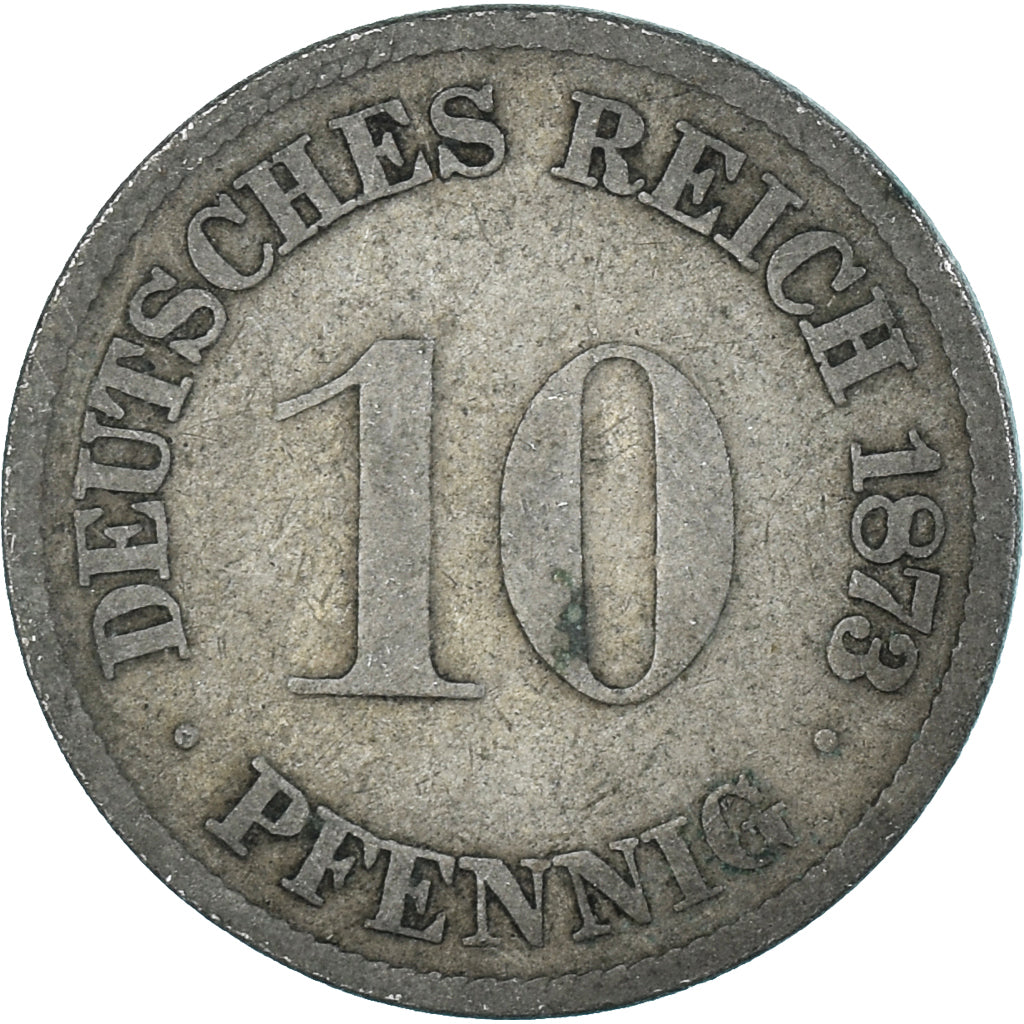 Monnaie, Allemagne, 10 Pfennig, 1873