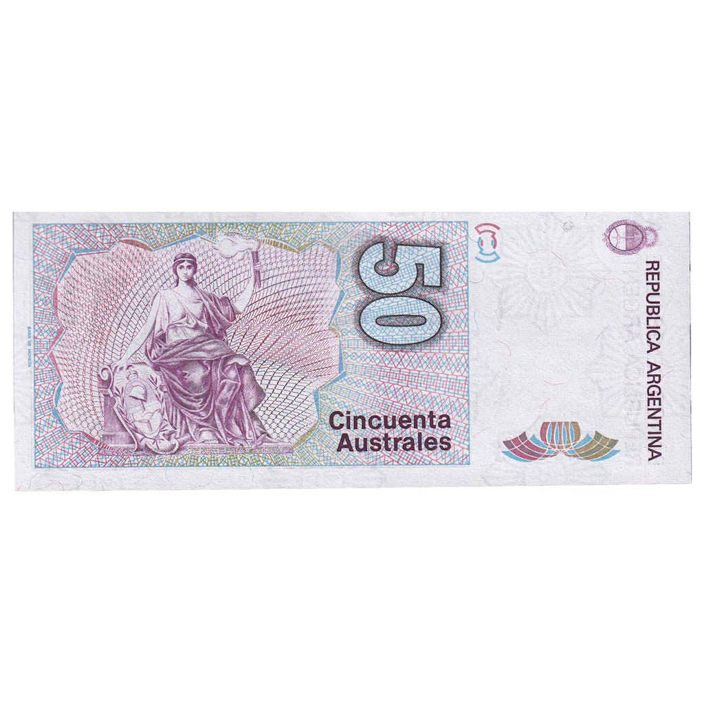 50 Australes, Argentina, KM:326s, UNC