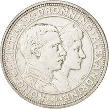 Denmark, Christian X, 2 Kroner, 1923, Copenhagen, EF(40-45), Silver, KM:821