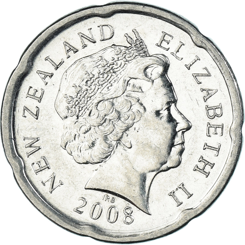 Coin, New Zealand, 20 Cents, 2008