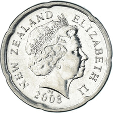 Coin, New Zealand, 20 Cents, 2008