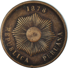 Monnaie, Pérou, 2 Centavos, 1878