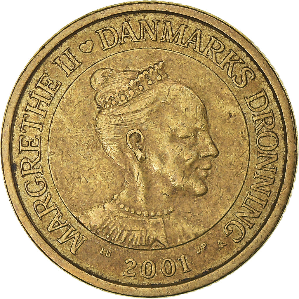 Moneta, Danimarca, 20 Kroner, 2001