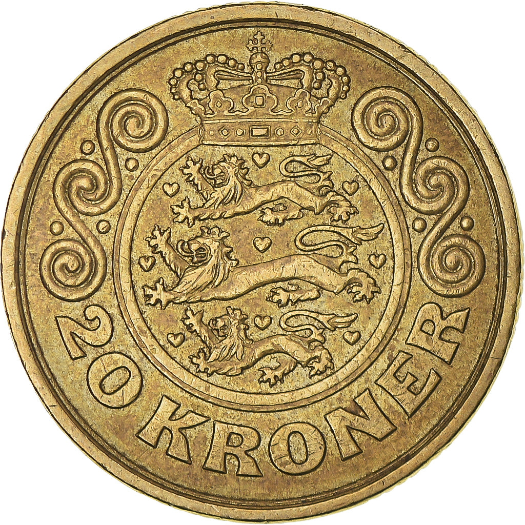 Moneta, Danimarca, 20 Kroner, 2001