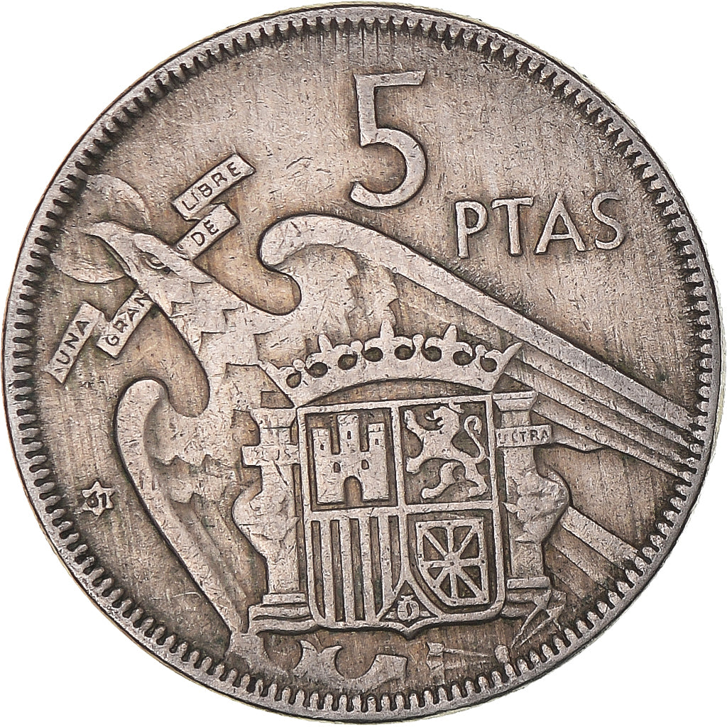 Moneda, España, 5 Pesetas, 1961