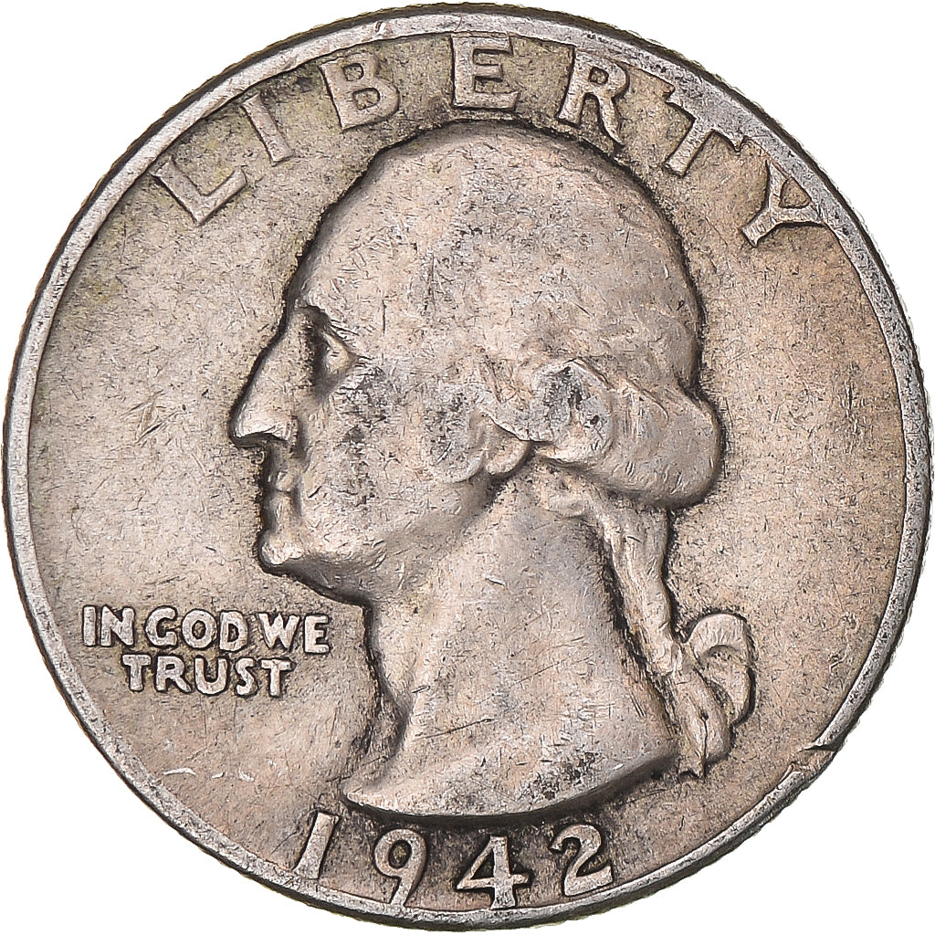Coin, United States, Quarter, 1942