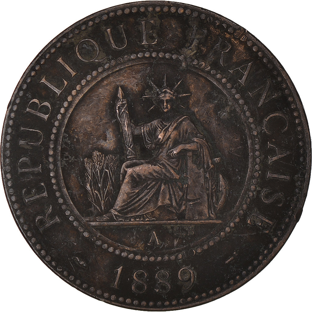 FRENCH INDO-CHINA, Cent, 1889