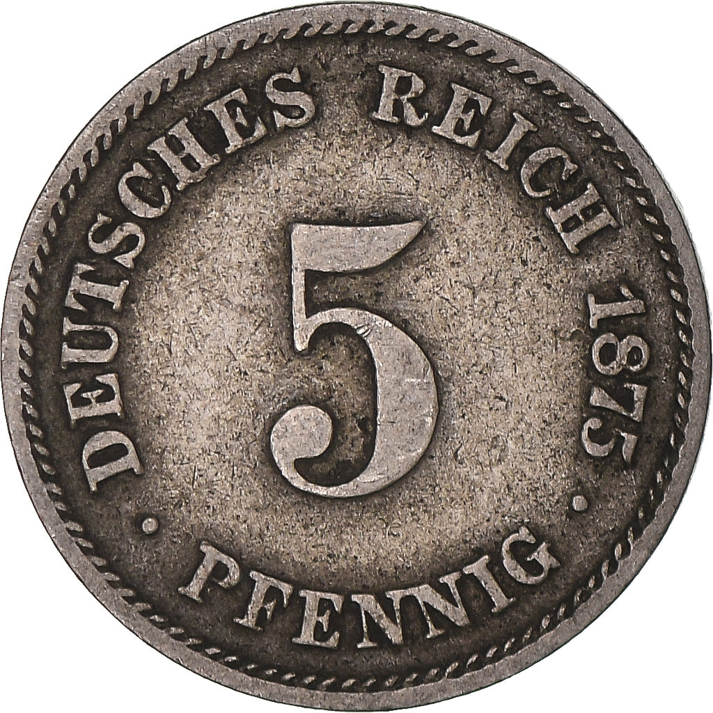 Coin, Germany, 5 Pfennig, 1875