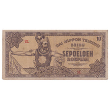 Netherlands Indies, 10 Roepiah, Undated (1944), KM:131a, EF(40-45)