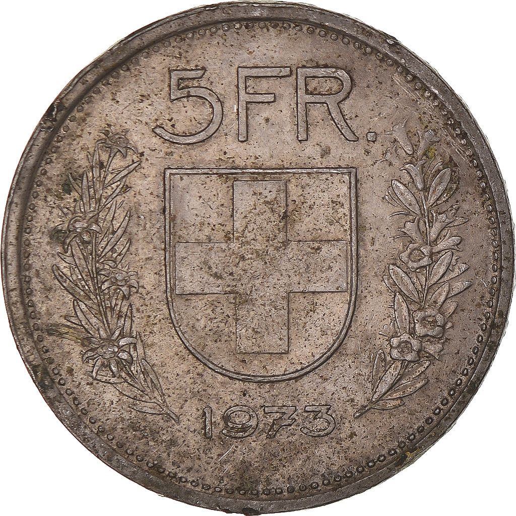 Moneta, Svizzera, 5 Francs, 1973