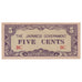 Birma, 5 Cents, Undated (1942), KM:10b, AU(50-53)