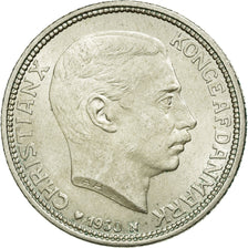 Coin, Denmark, Christian X, 2 Kroner, 1930, Copenhagen, MS(60-62), Silver
