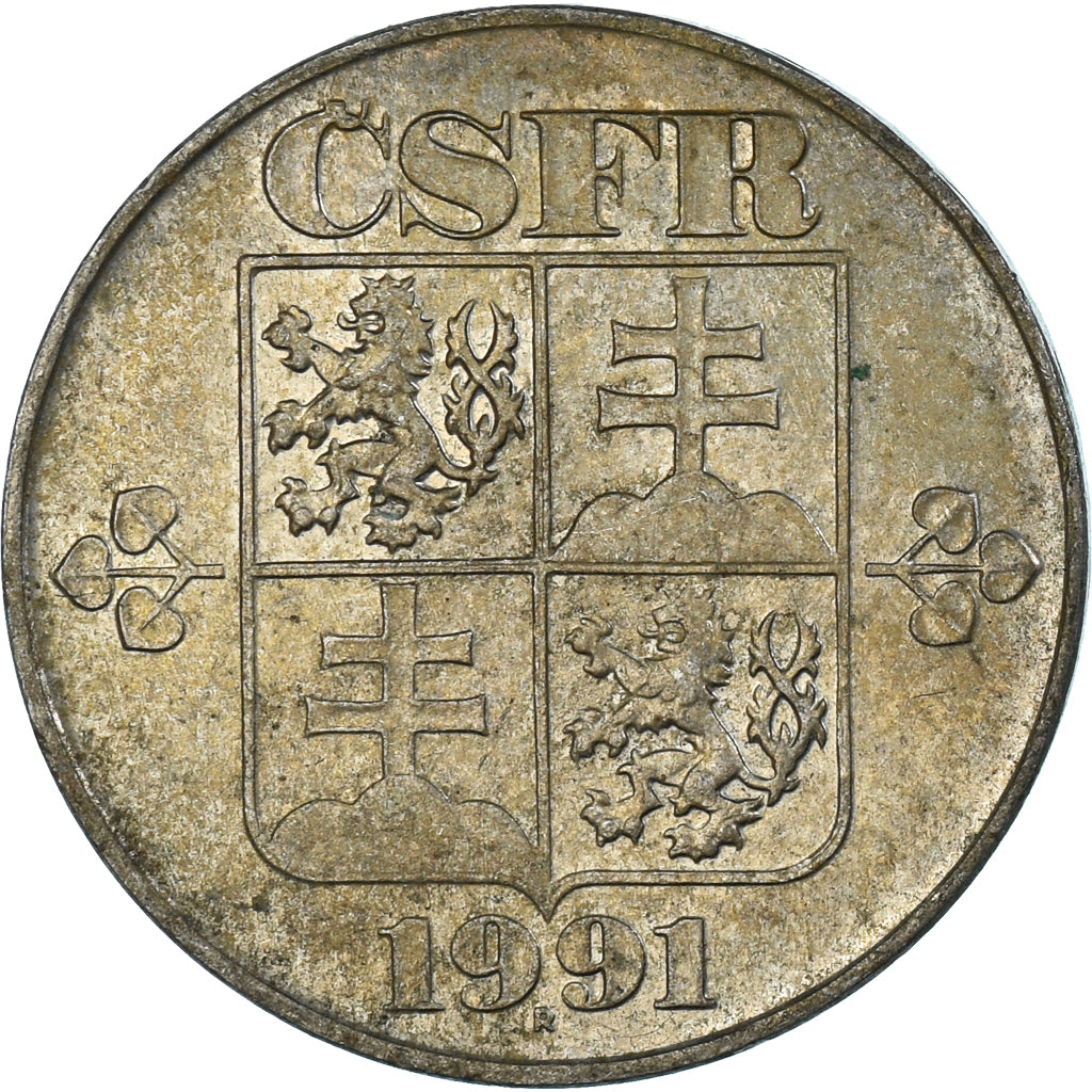 Moneta, Czechosłowacja, 5 Korun, 1991