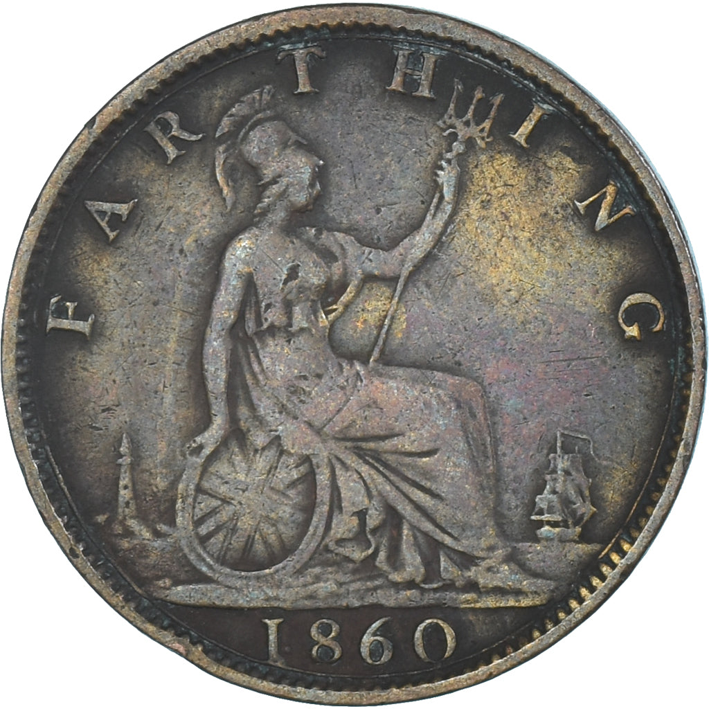 Münze, Großbritannien, Farthing, 1860