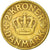 Moneda, Dinamarca, Christian X, 2 Kroner, 1925, Copenhagen, MBC, Aluminio -