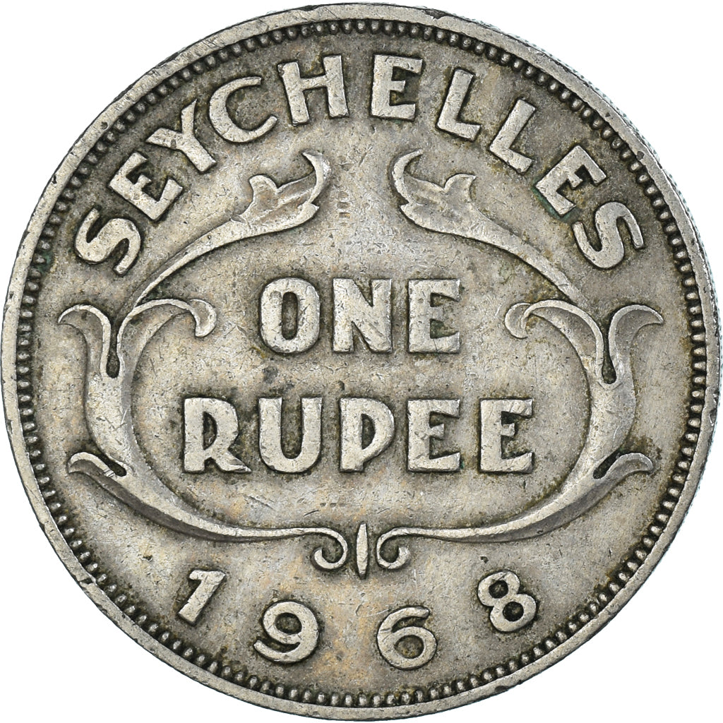 Coin, Seychelles, Rupee, 1968