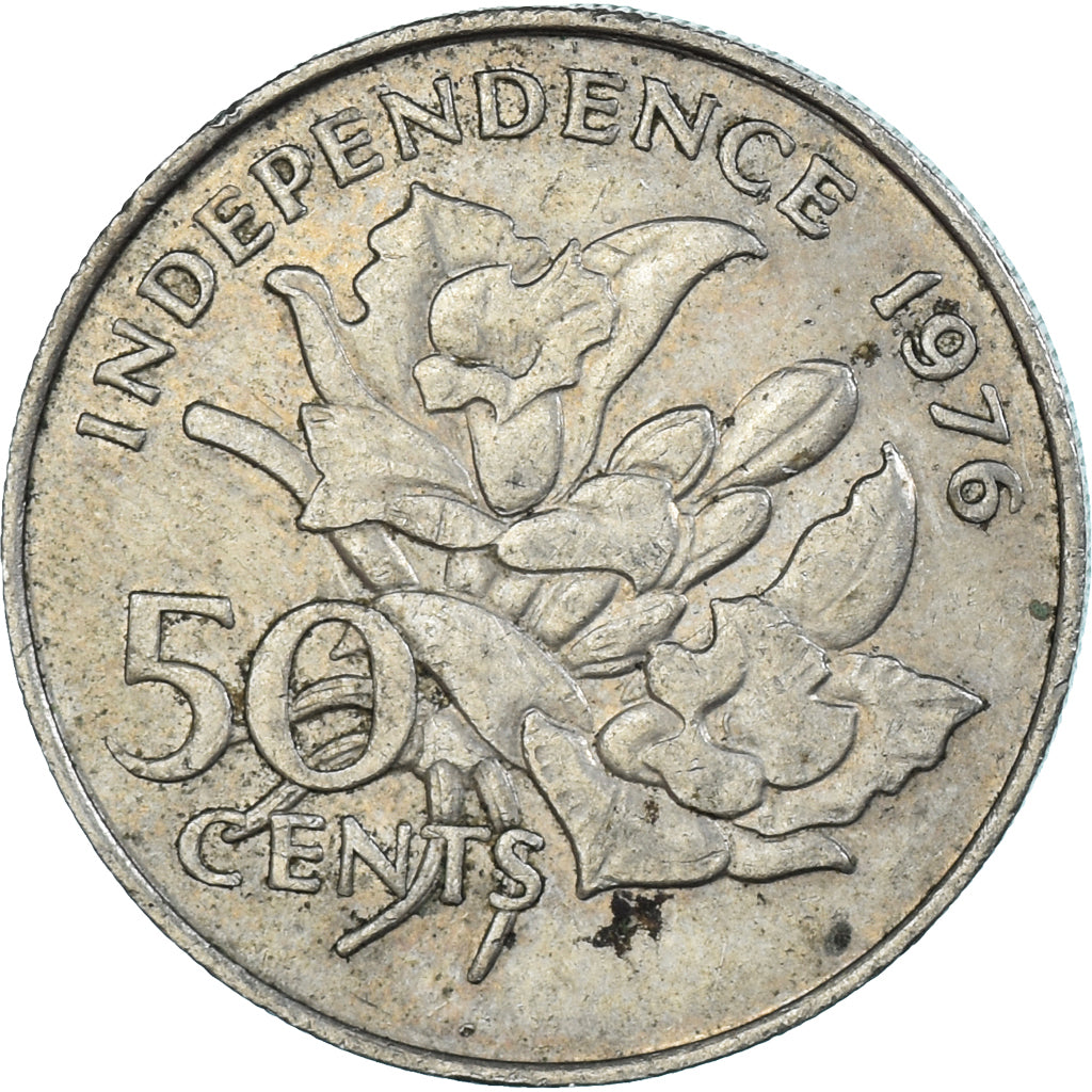 Coin, Seychelles, 50 Cents, 1976