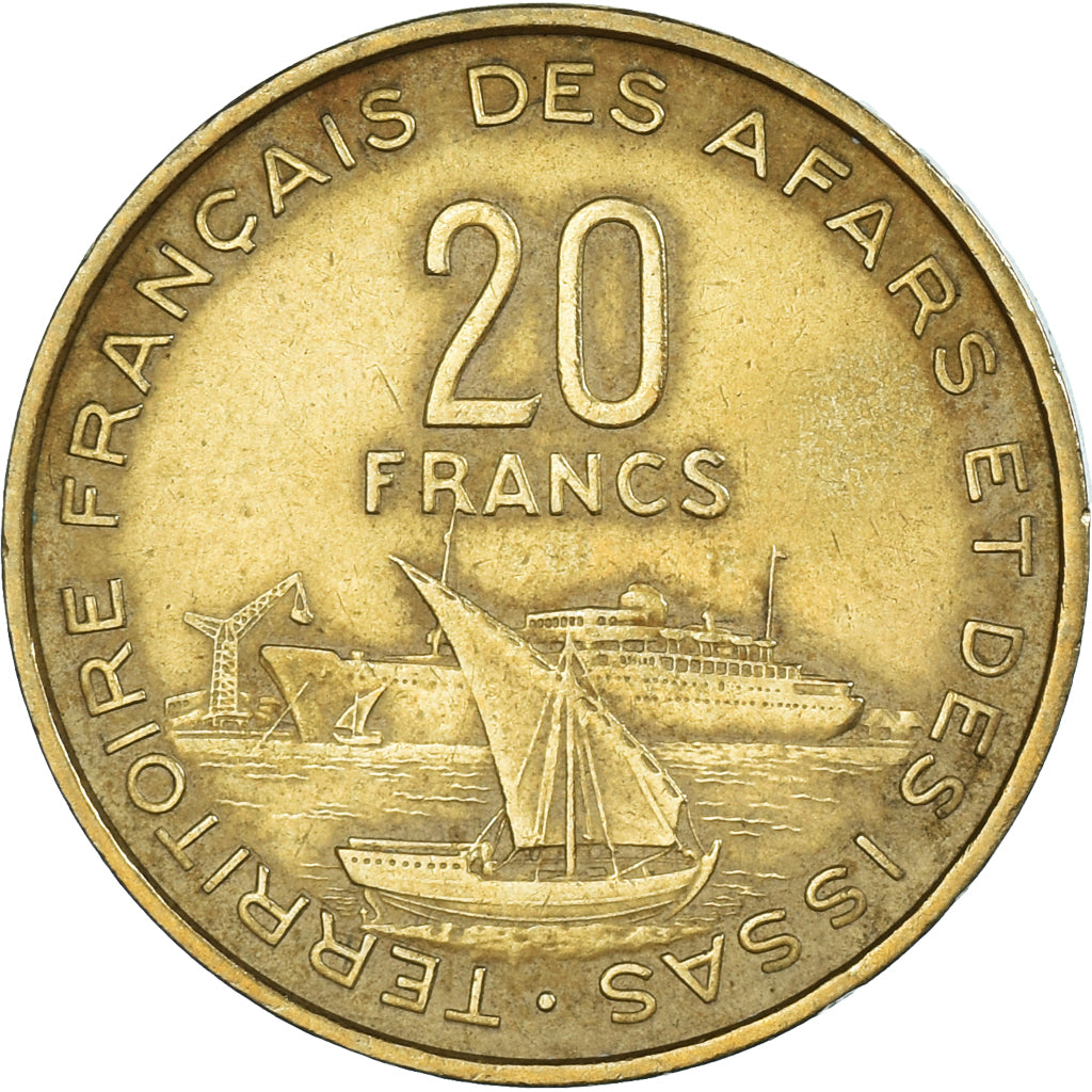 Moneta, AFARS E ISSAS FRANCESI, 20 Francs, 1968