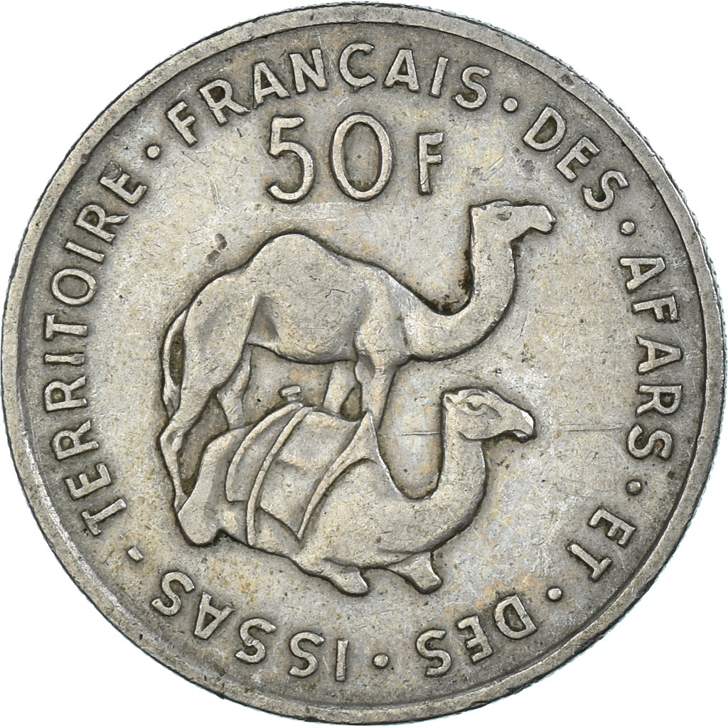 Münze, FRENCH AFARS & ISSAS, 50 Francs, 1970