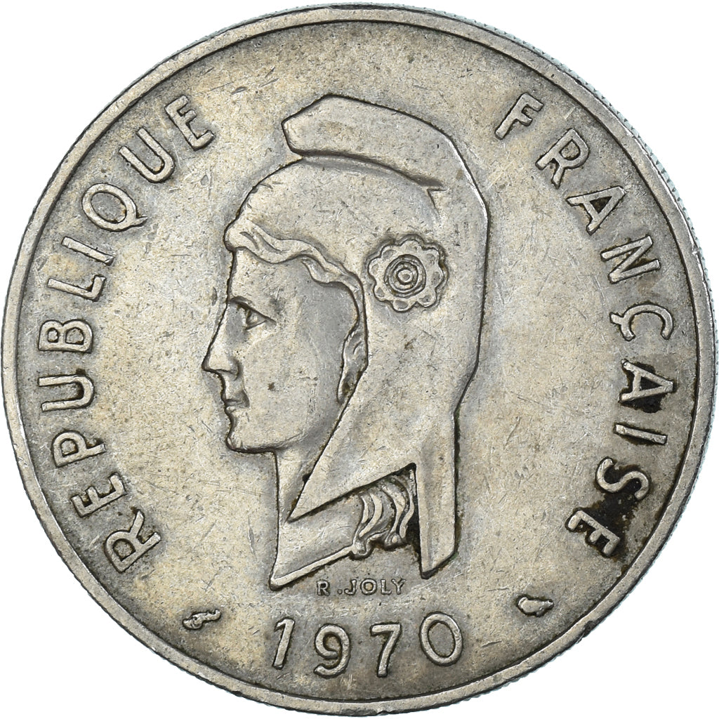 Moneta, FRANCUSKIE TERYTORIUM AFARÓW i ISÓW, 100 Francs, 1970