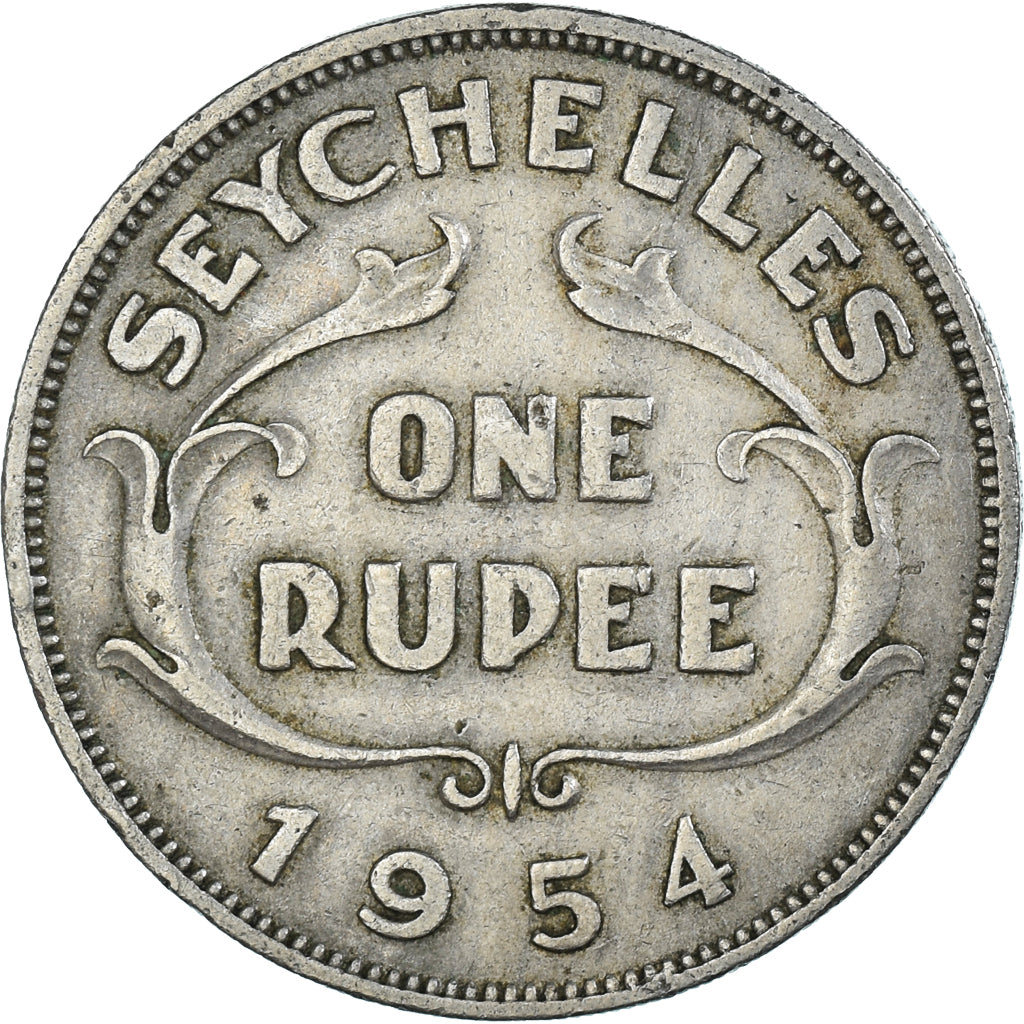 Monnaie, Seychelles, Rupee, 1954
