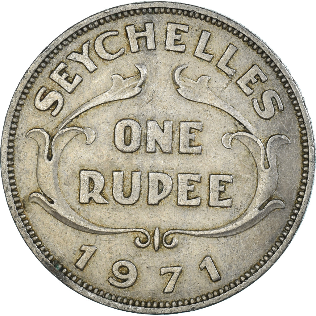 Monnaie, Seychelles, Rupee, 1971