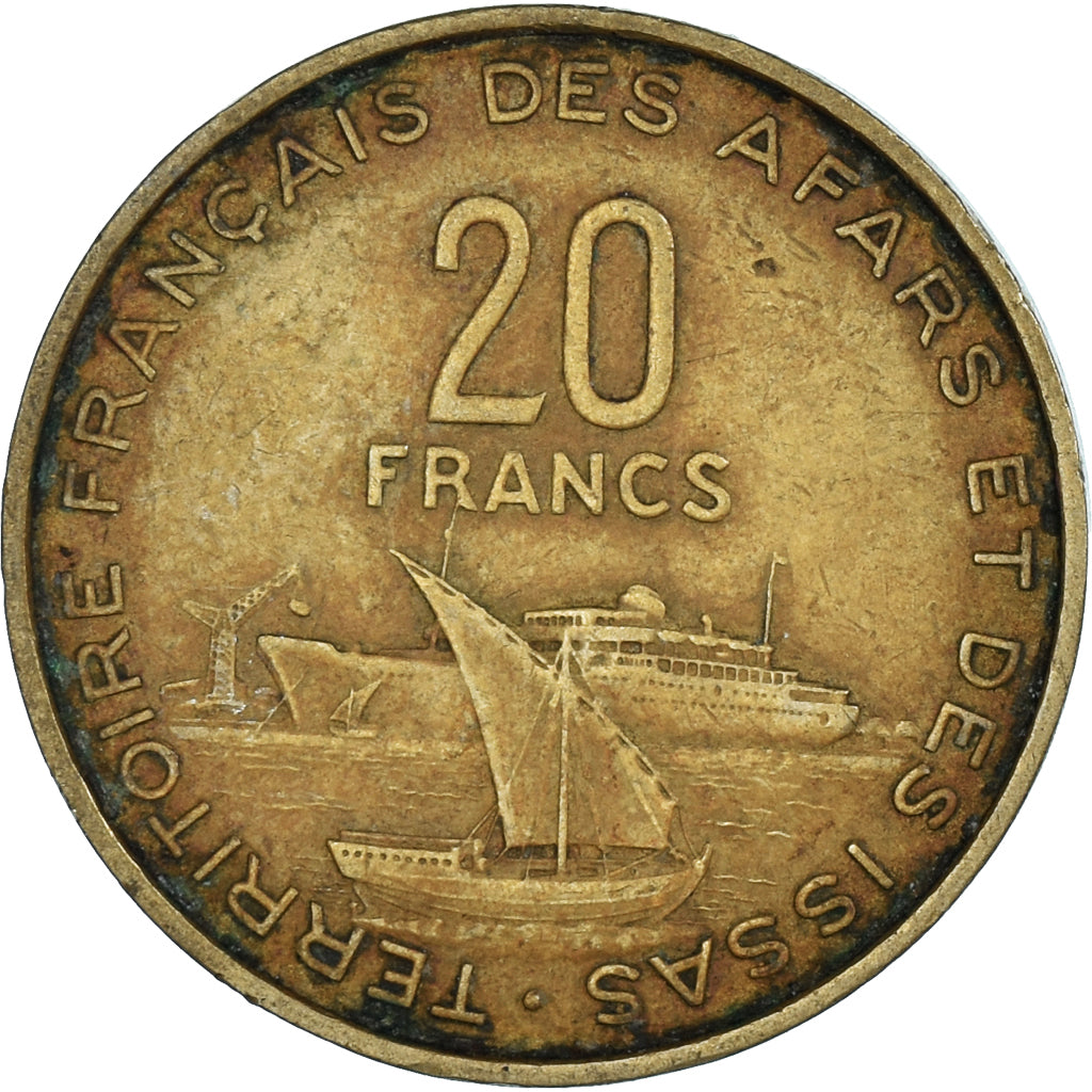 Moneta, AFARS E ISSAS FRANCESI, 20 Francs, 1968