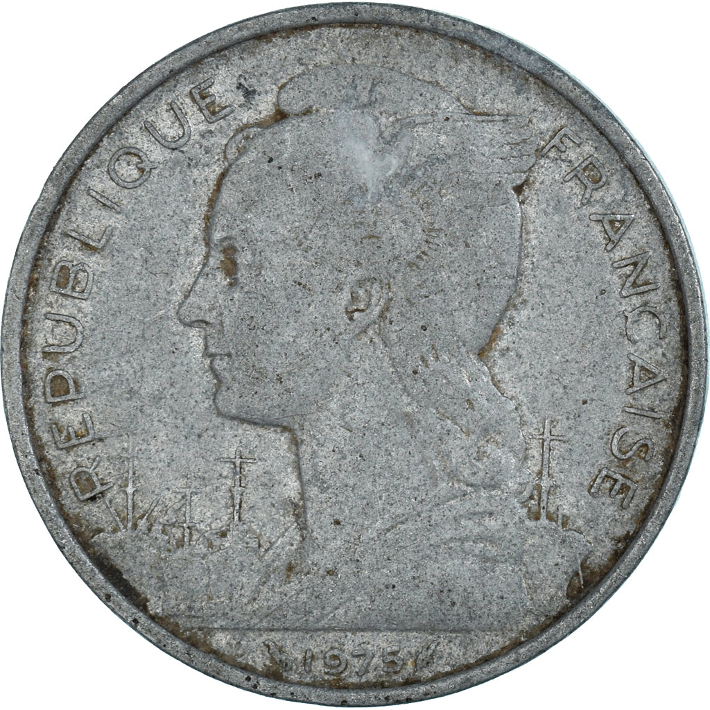 Münze, FRENCH AFARS & ISSAS, 5 Francs, 1975