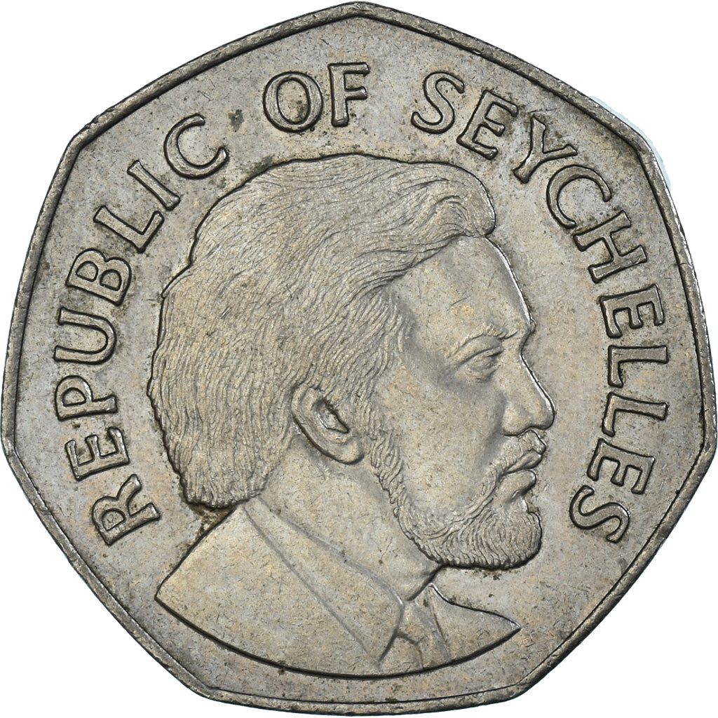 Moneta, Seszele, 5 Rupees, 1976