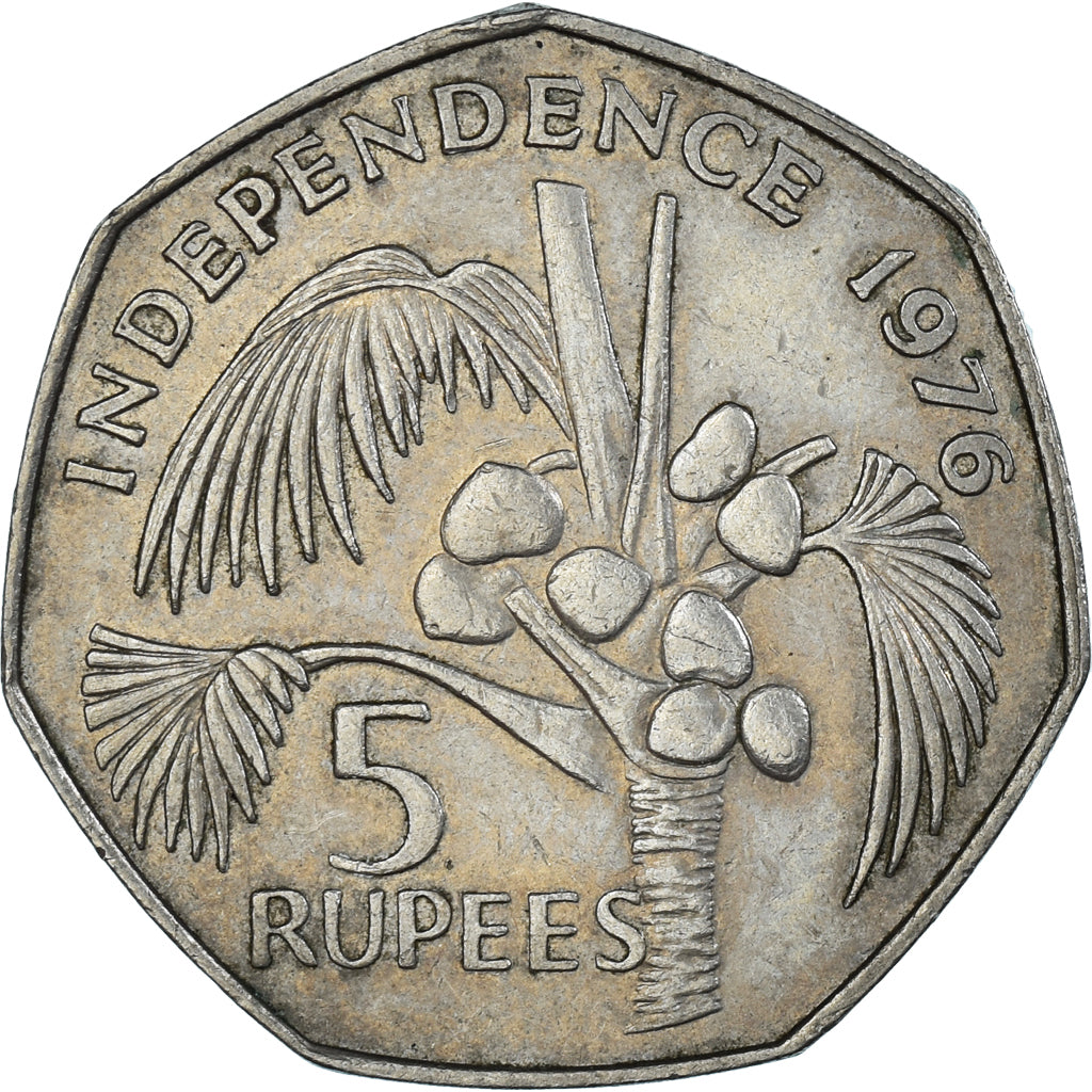 Münze, Seychelles, 5 Rupees, 1976