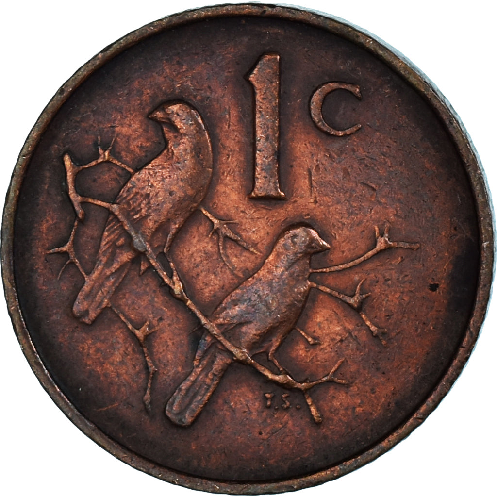 Moeda, África do Sul, Cent, 1966