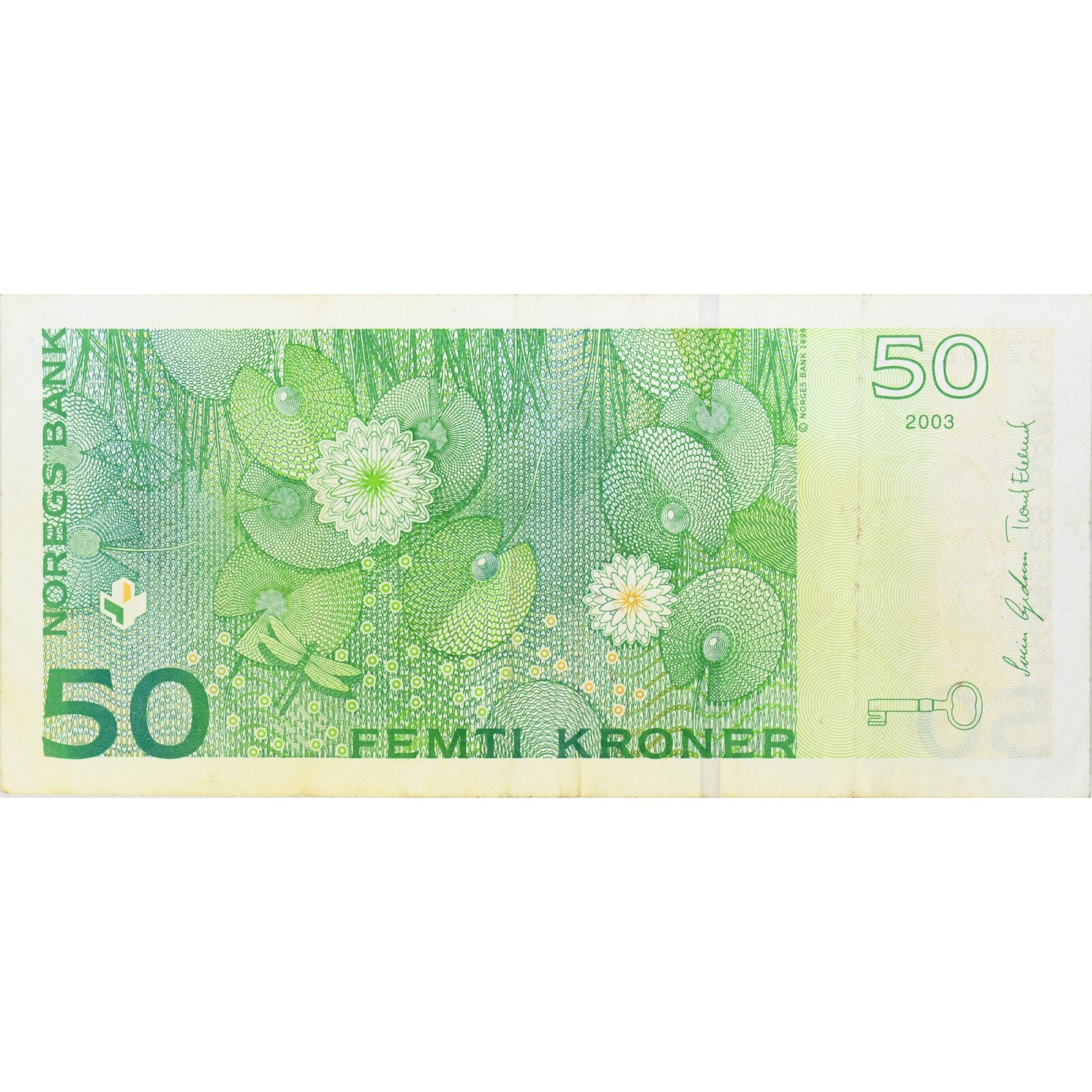 50 Kroner, Noruega, KM:46c, BC+