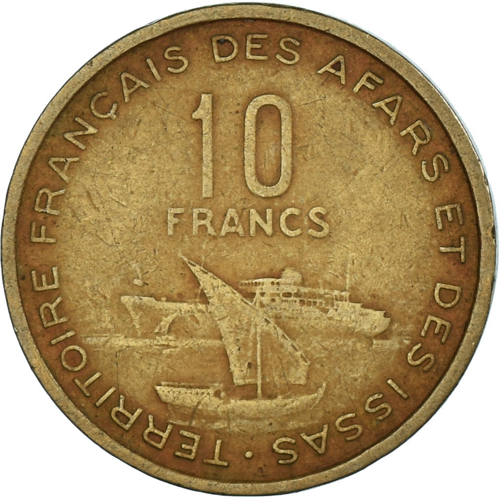 Moneta, AFARS E ISSAS FRANCESI, 10 Francs, 1970