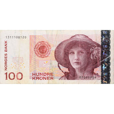 100 Kroner, Noruega, KM:47a, BC+