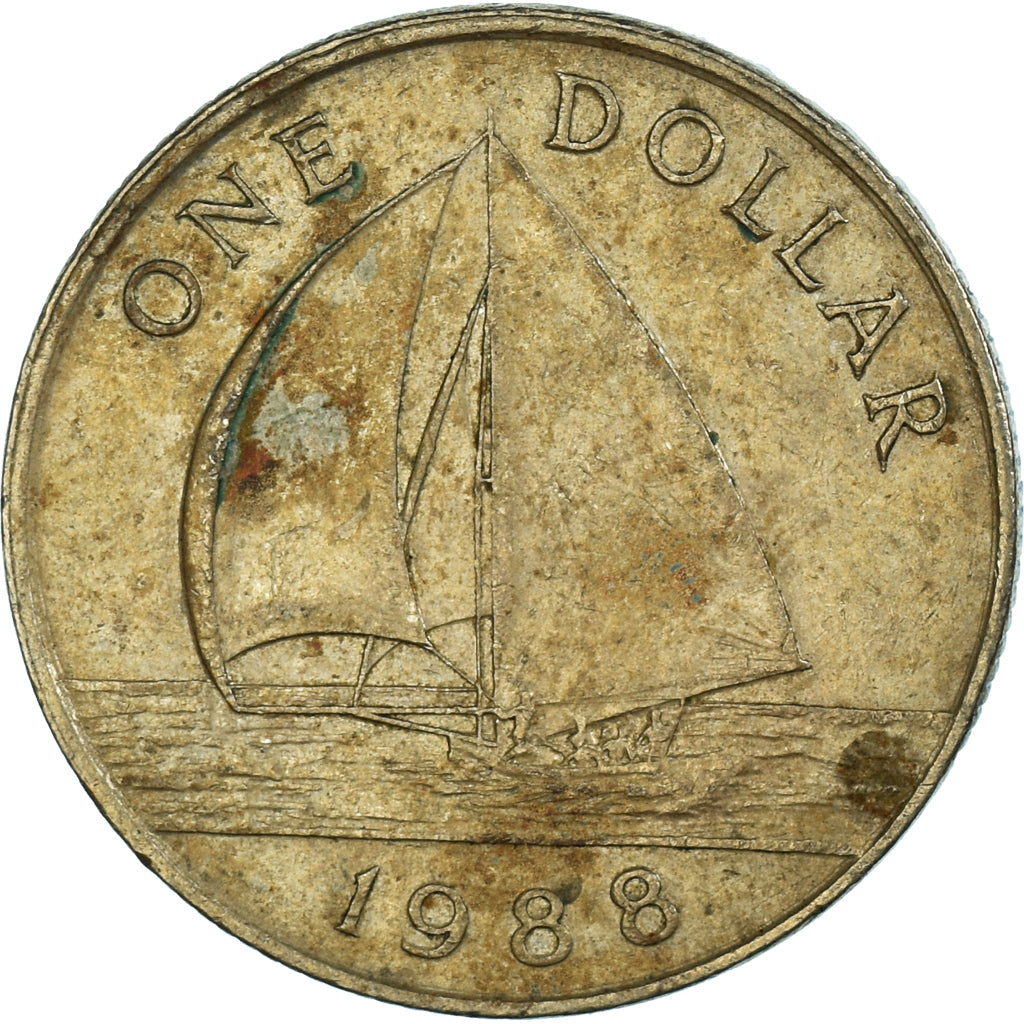 Monnaie, Bermudes, Dollar, 1988