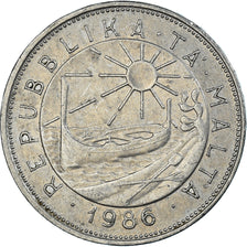 Moneda, Malta, 50 Cents, 1986