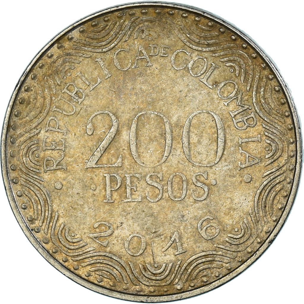 Moneta, Colombia, 200 Pesos, 2016