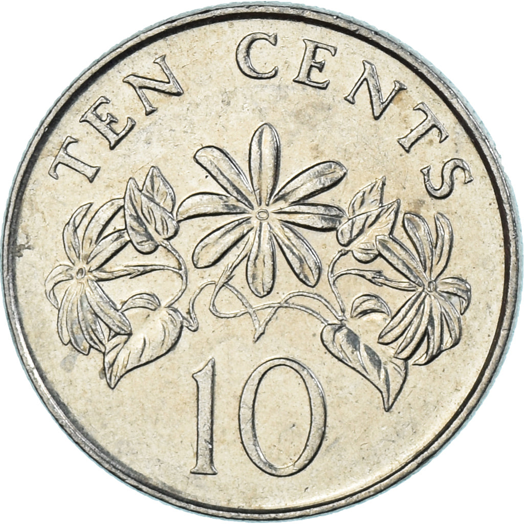 Moeda, Singapura, 10 Cents, 2007