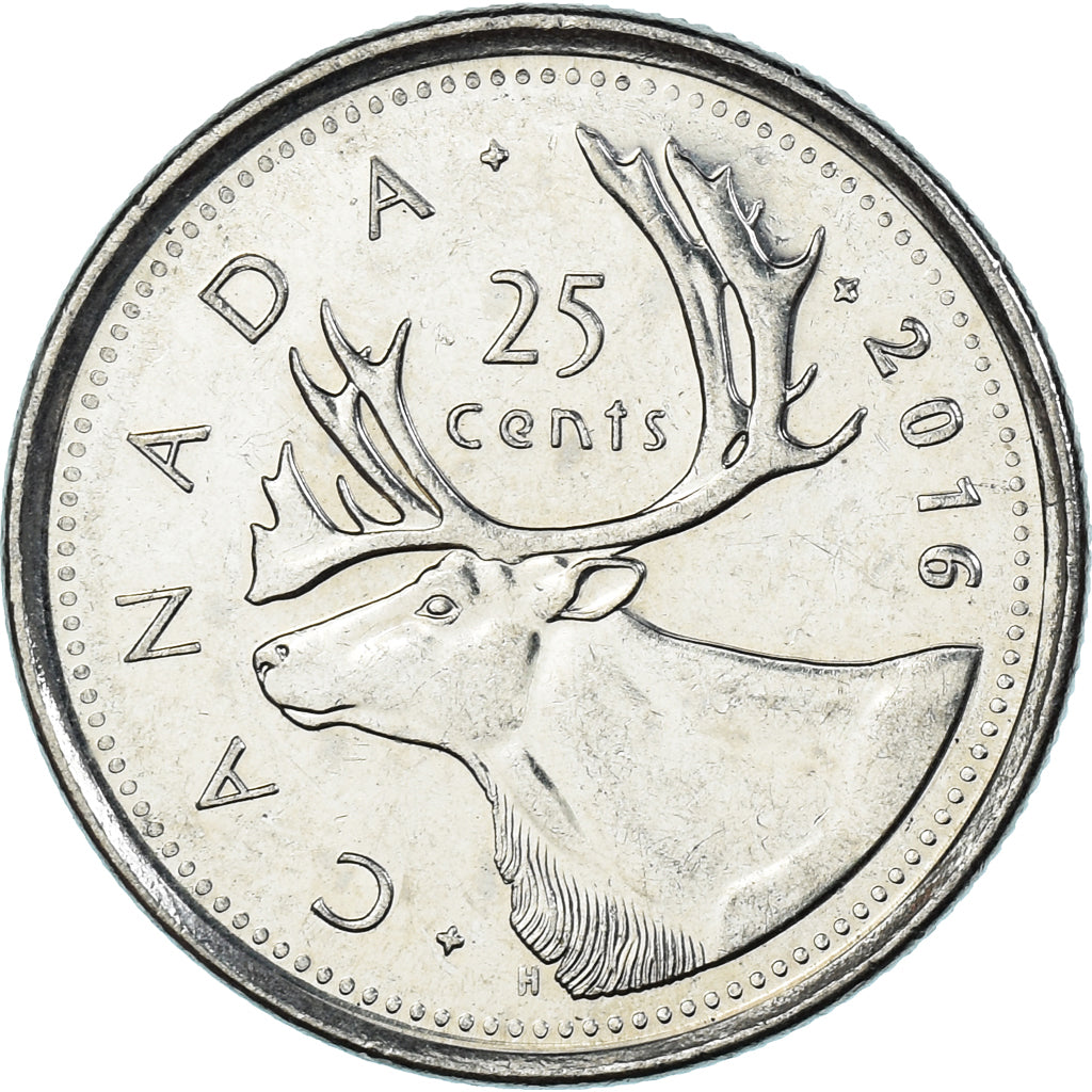 Moneta, Canada, 25 Cents, 2016