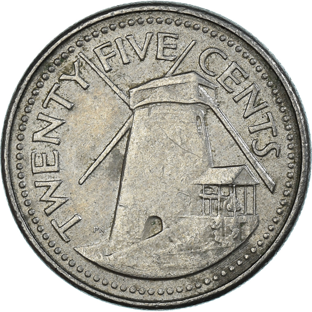 Moneta, Barbados, 25 Cents, 1994