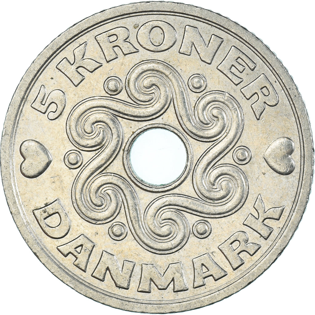Monnaie, Danemark, 5 Kroner, 1997