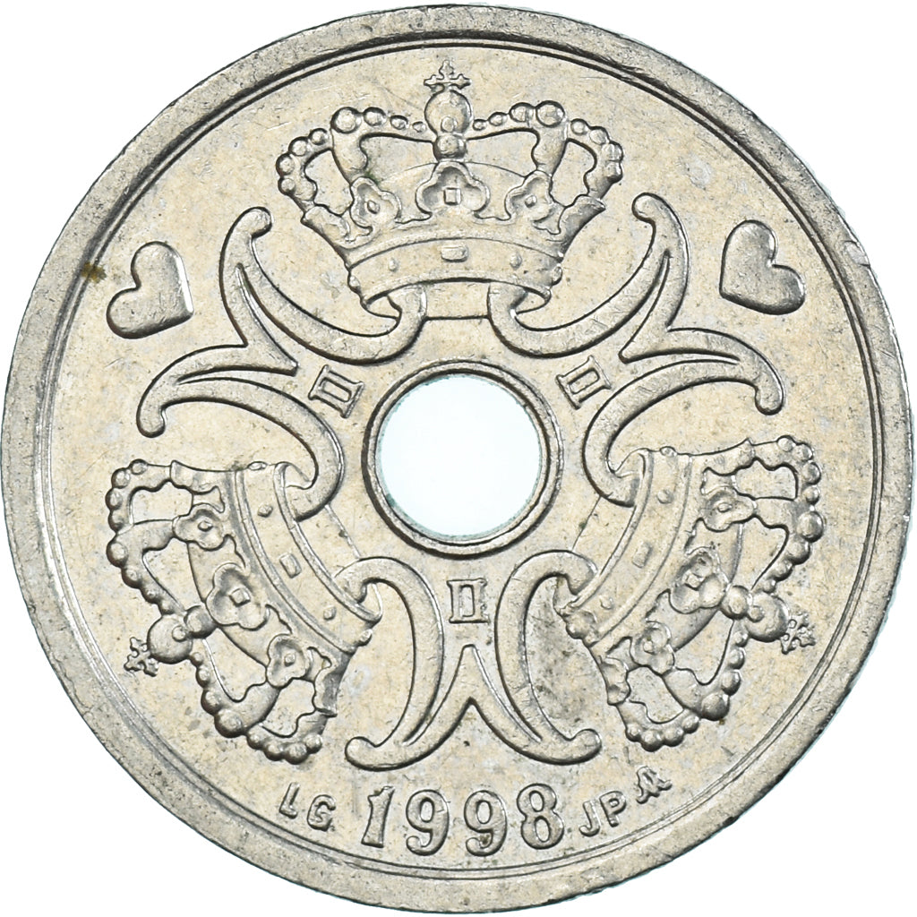 Coin, Denmark, 2 Kroner, 1998