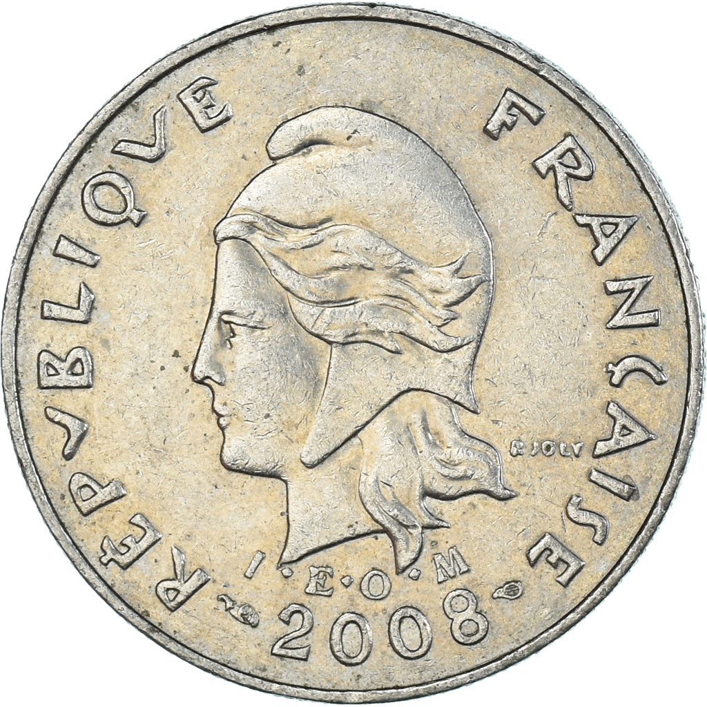Coin, French Polynesia, 10 Francs, 2008