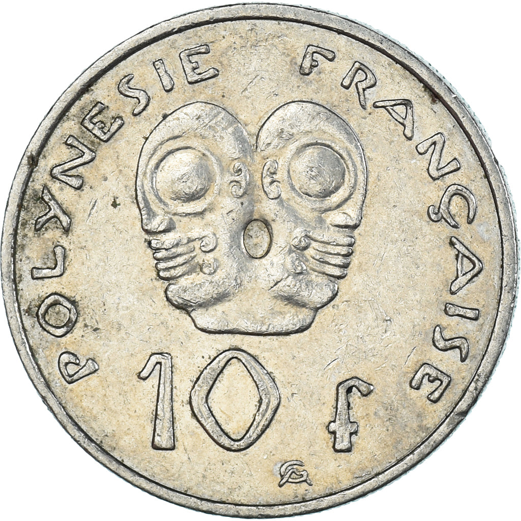 Coin, French Polynesia, 10 Francs, 2008