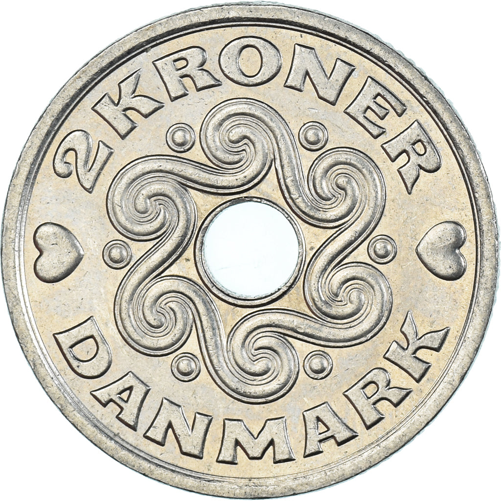 Monnaie, Danemark, 2 Kroner, 2000