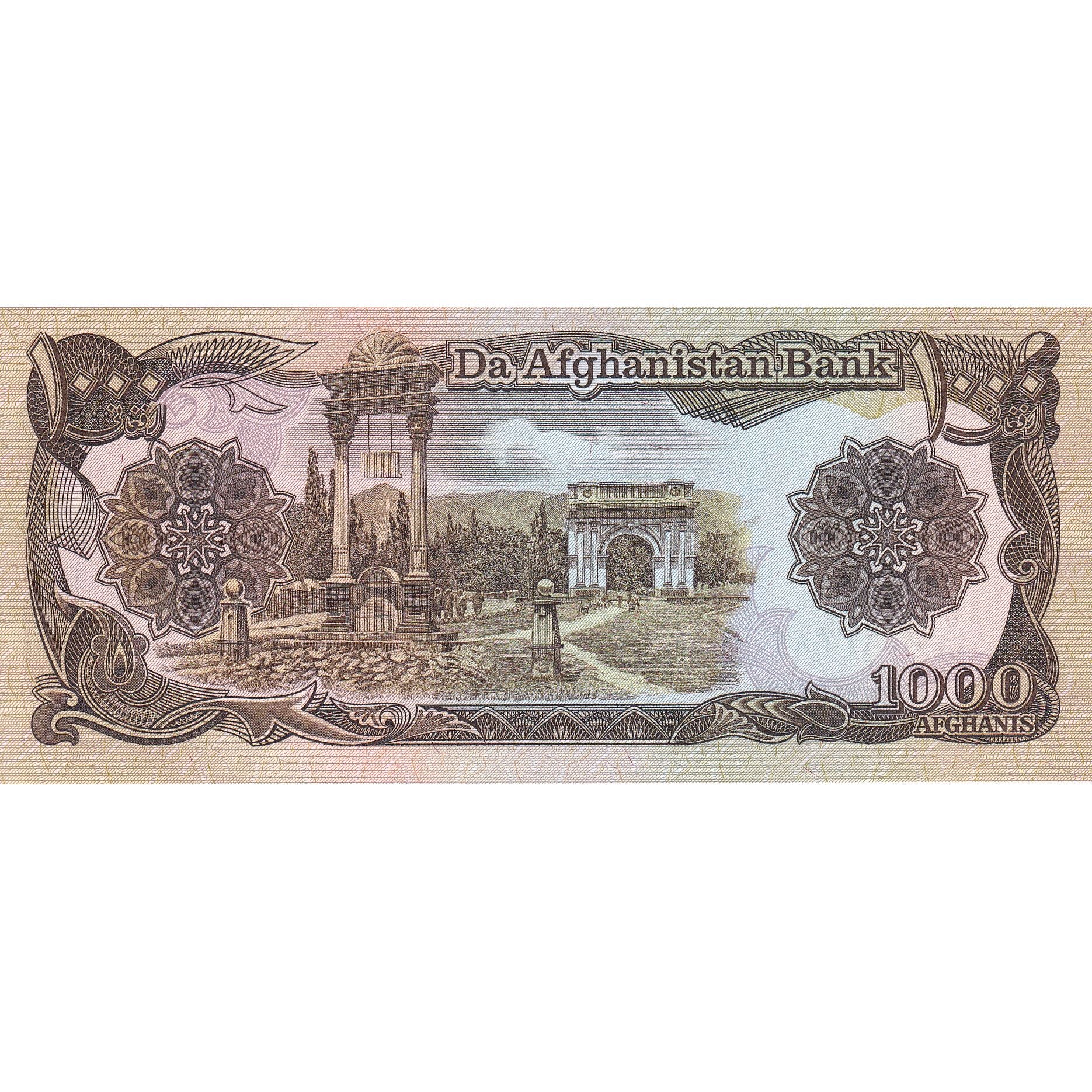 Afghanistan, 1000 Afghanis, SH1370 (1991), KM:61c, NEUF
