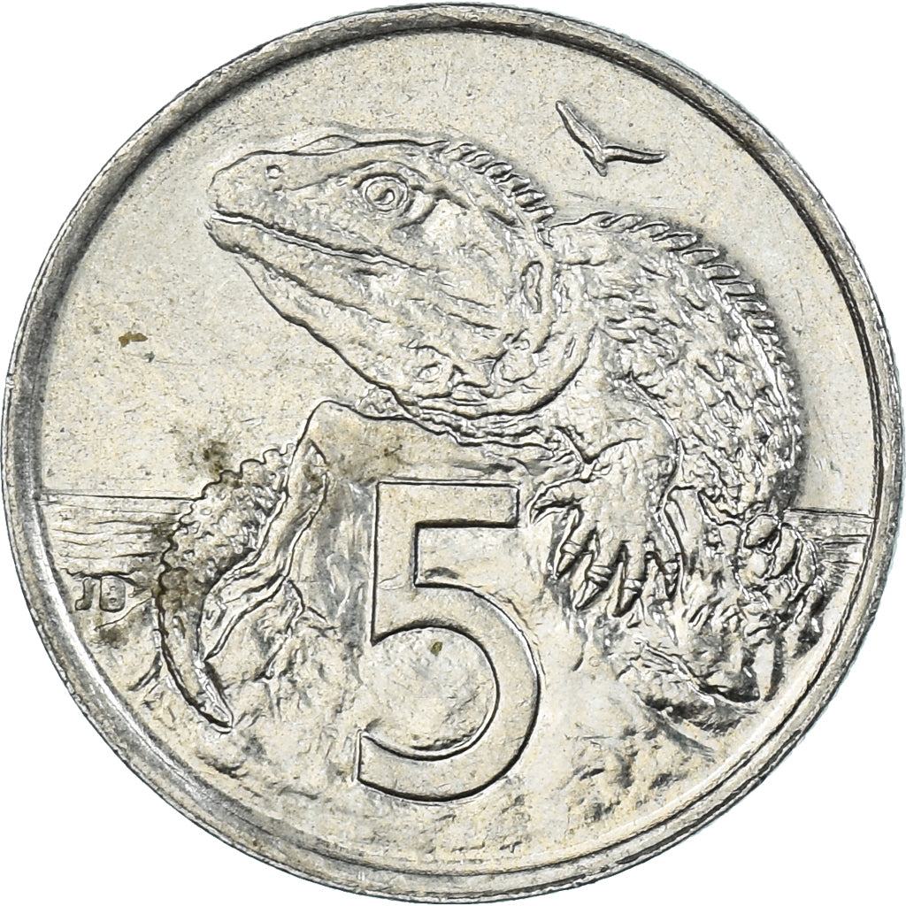 Monnaie, Nouvelle-Zélande, 5 Cents, 1998