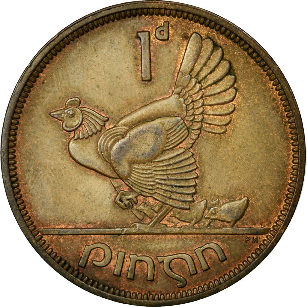 Coin, IRELAND REPUBLIC, Penny, 1946, MS(60-62), Bronze, KM:11