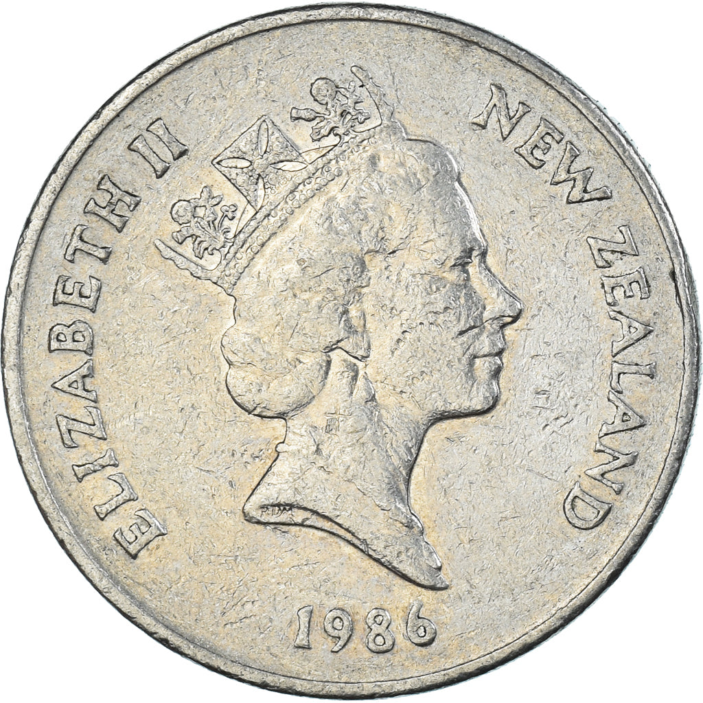 Monnaie, Nouvelle-Zélande, 20 Cents, 1986