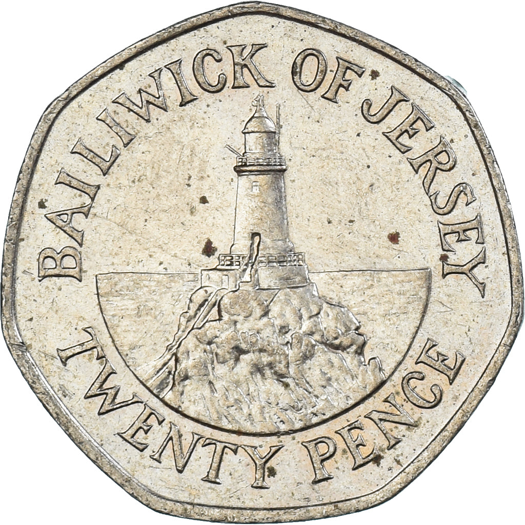 Münze, Jersey, 20 Pence, 1986
